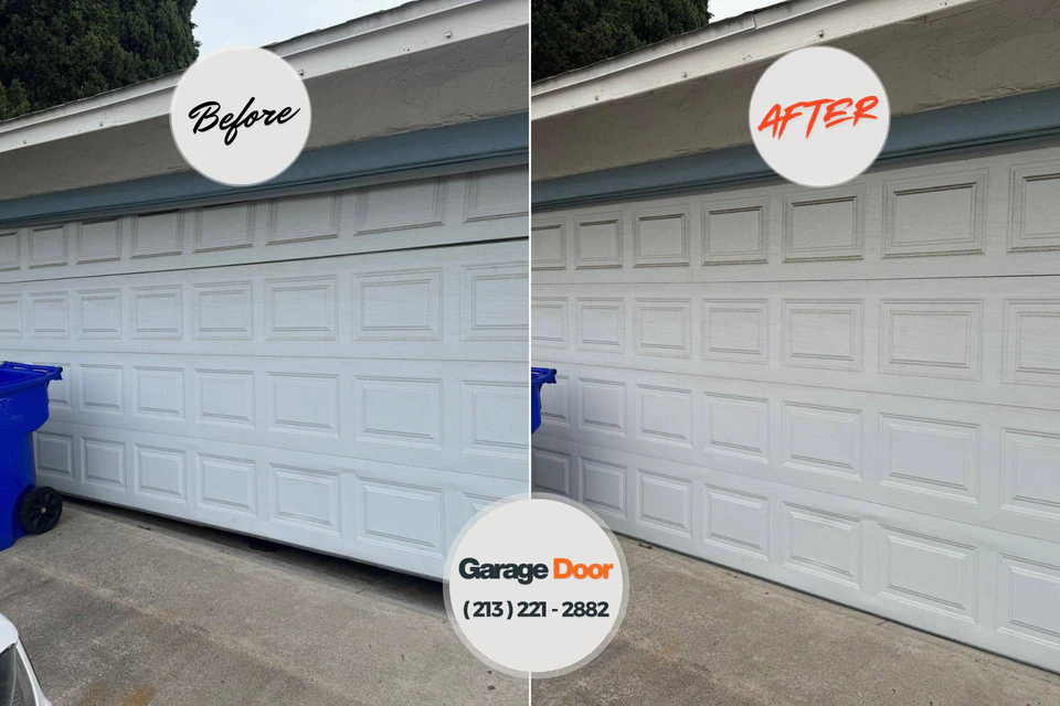 Before and after: garage door repair Elverson, PA